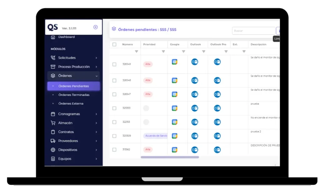 Interfaz digital para el control de activos biomédicos en redes hospitalarias.
